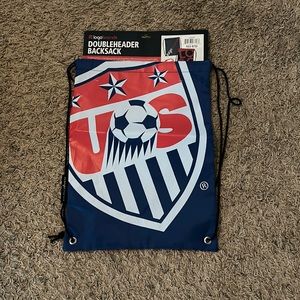 US soccer two-sided back sack in brand new condition